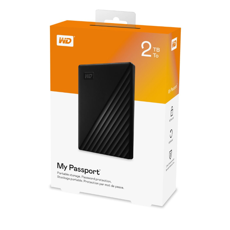 WD My Passport 2TB External Hard Drive image 1